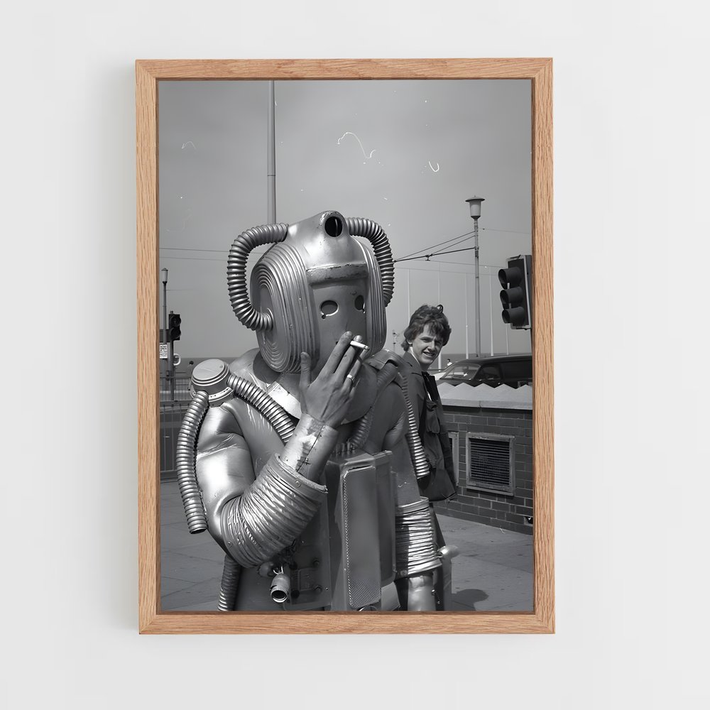 Poster Fumée Futuriste – affiche Espace rétro (vue 4)